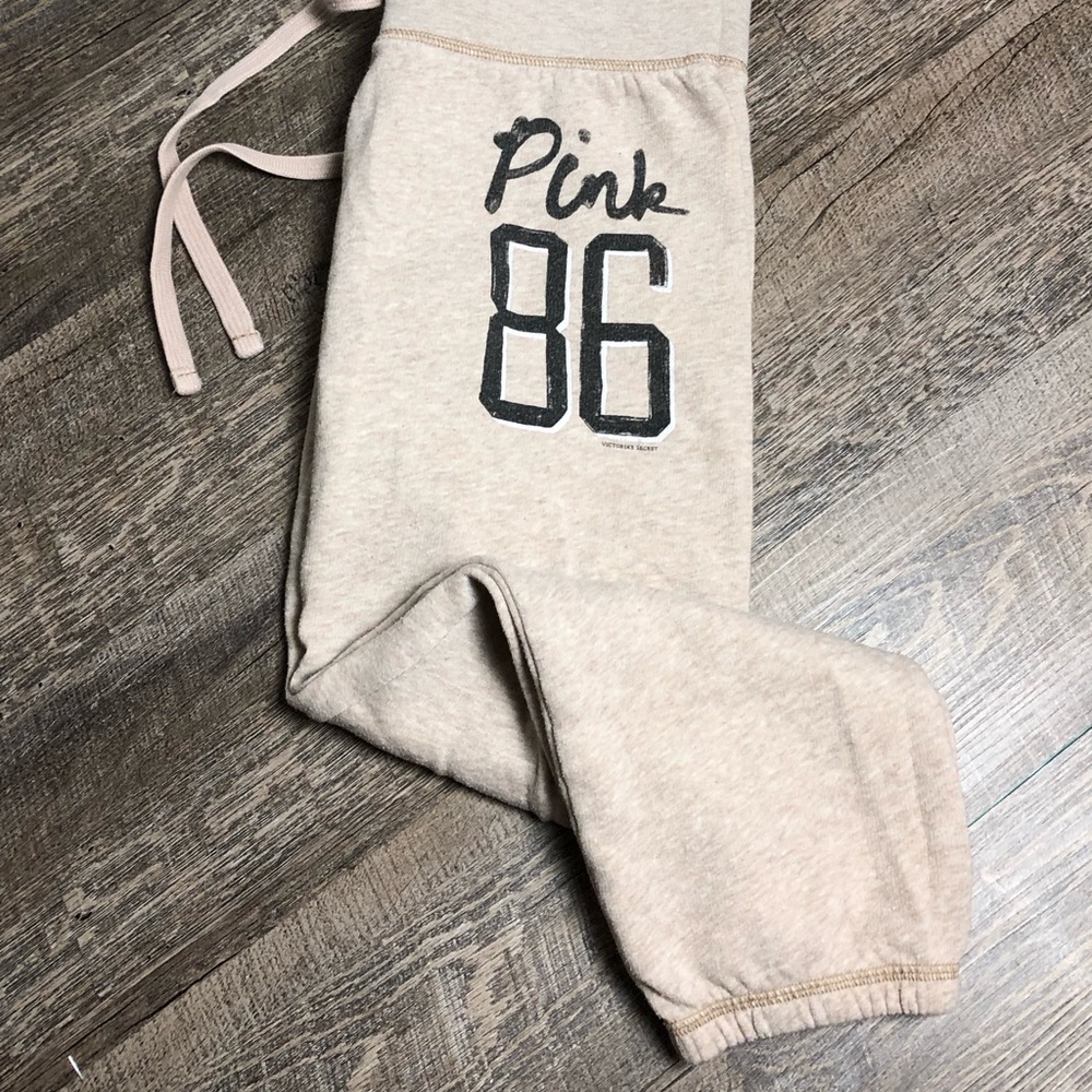PINK neutral colored sweats